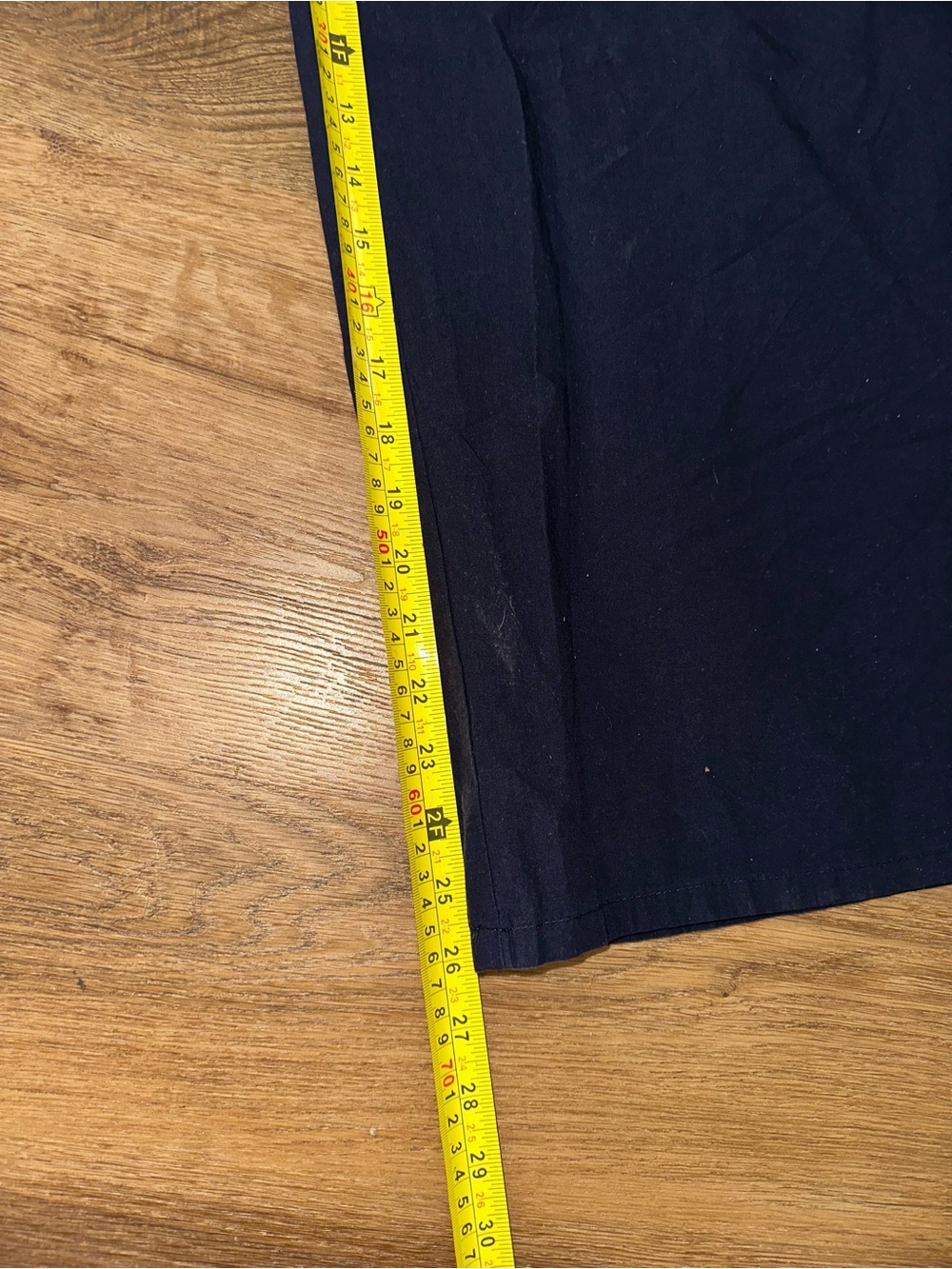 Eileen Fischer Navy Blue Organic Cotton Relaxed Wide-Leg Elastic Waist Pants XL - Picture 13 of 14